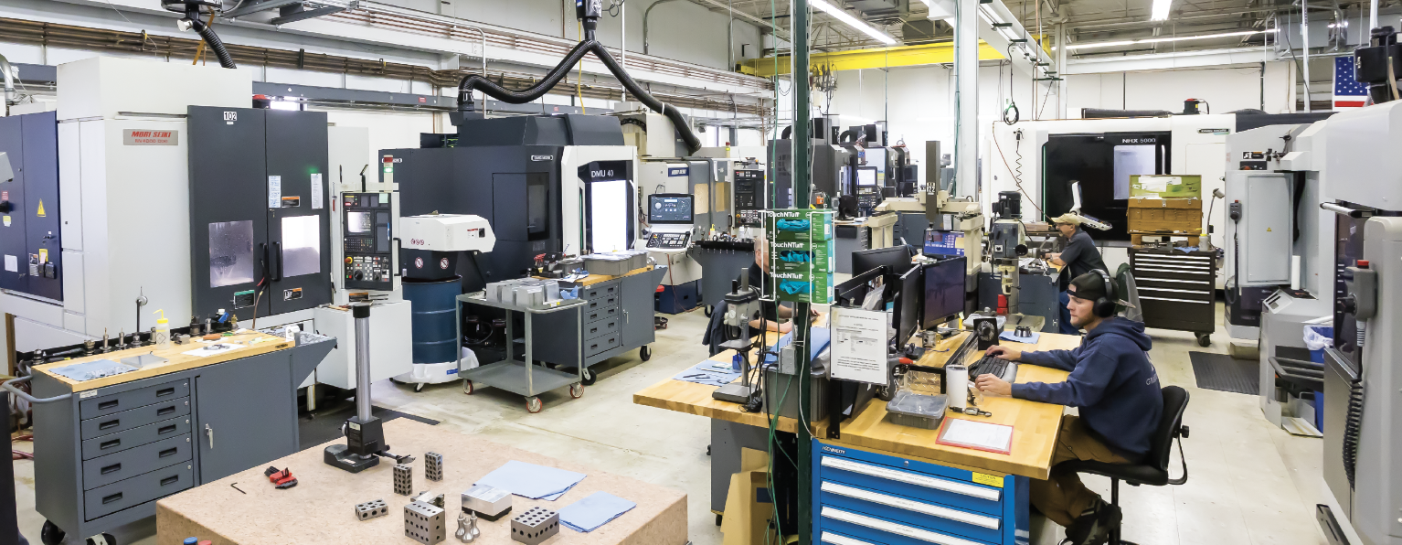 CMI’s master machinists have a variety of machine tools to help deliver high complexity parts. With 3/4/5 axis milling the direct machining process is able in some cases to rival the performance attributes of the higher cost electroplating process.